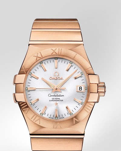 Omega Constellation Chronometer (RG / Silver / Bracelet) 123.50.35.20.02.001
