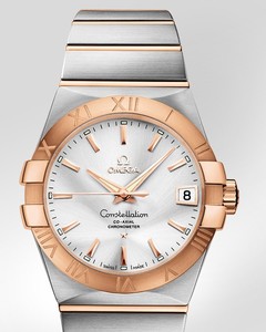 Omega Constellation Chronometer (SS- RG / Silver / Bracelet) 123.20.38.21.02.001
