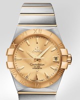 Omega Constellation Chronometer (SS- YG / Champagne / Bracelet) 123.20.38.21.08.001
