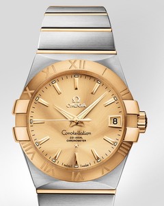 Omega Constellation Chronometer (SS- YG / Champagne / Bracelet) 123.20.38.21.08.001
