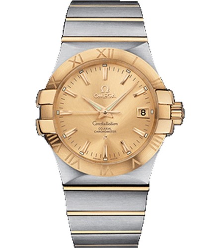 Omega Constellation Chronometer (SS -YG / Champagne / Bracelet) 123.20.35.20.08.001