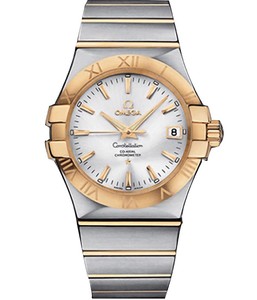 Omega Constellation Chronometer (SS -YG / Silver / Bracelet) 123.20.35.20.02.002