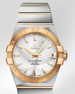 Omega Constellation Chronometer (SS -YG / Silver / Bracelet) 123.20.38.21.02.002