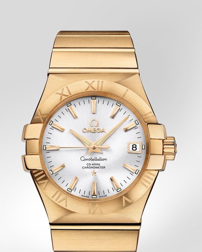 Omega Constellation Chronometer (YG / Silver / Bracelet) 123.50.35.20.02.002