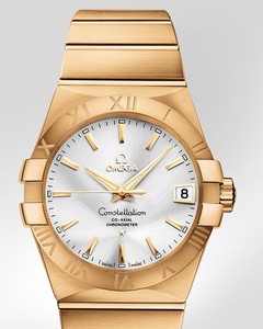 Omega Constellation Chronometer (YG / Silver / Bracelet) 123.50.38.21.02.002