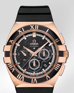 Omega Constellation Double Eagle Chronograph (RG / Black / Strap) 121.62.41.50.01.001