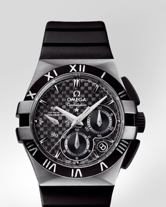 Omega Constellation Double Eagle Chronograph (Titanium / Black / Strap) 121.92.35.50.01.001