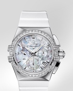 Omega Constellation Double Eagle with Diamonds (SS / White-Mother-of-Pearl / Bracelet) 121.17.35.50.05.001