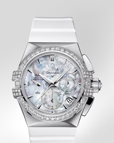 Omega Constellation Double Eagle with Diamonds (SS / White-Mother-of-Pearl / Bracelet) 121.17.35.50.05.001