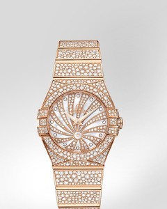 Omega Constellation Luxury Edition with Diamonds (RG / White-Mother-of-Pearl Diamonds / Bracelet) 123.55.24.60.55.009