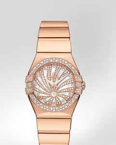 Omega Constellation Luxury Edition with Diamonds (RG / White-Mother-of-Pearl Diamonds / Bracelet) 123.55.24.60.55.013