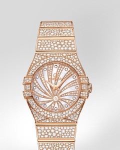 Omega Constellation Luxury Edition with Diamonds (RG / White-Mother-of-Pearl Diamonds / Bracelet) 123.55.27.60.55.009