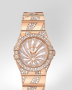 Omega Constellation Luxury Edition with Diamonds (RG / White-Mother-of-Pearl Diamonds / Bracelet) 123.55.27.60.55.011