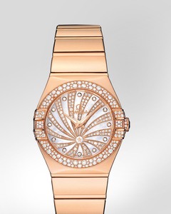 Omega Constellation Luxury Edition with Diamonds (RG / White-Mother-of-Pearl Diamonds / Bracelet) 123.55.27.60.55.013