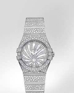 Omega Constellation Luxury Edition with Diamonds (WG / White-Mother-of-Pearl Diamonds / Bracelet) 123.55.24.60.55.010