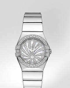 Omega Constellation Luxury Edition with Diamonds (WG / White-Mother-of-Pearl Diamonds / Bracelet) 123.55.24.60.55.014