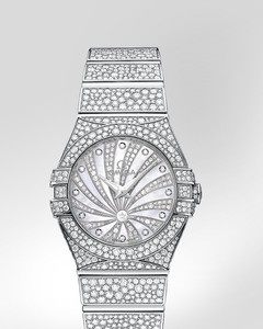 Omega Constellation Luxury Edition with Diamonds (WG / White-Mother-of-Pearl Diamonds / Bracelet) 123.55.27.60.55.010