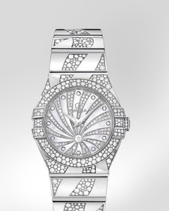 Omega Constellation Luxury Edition with Diamonds (WG / White-Mother-of-Pearl Diamonds / Bracelet) 123.55.27.60.55.012