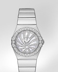 Omega Constellation Luxury Edition with Diamonds (WG / White-Mother-of-Pearl Diamonds / Bracelet) 123.55.27.60.55.014