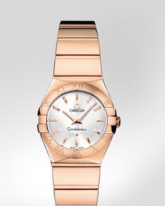 Omega Constellation Polished Quartz (RG / Silver / Bracelet) 123.50.24.60.02.003