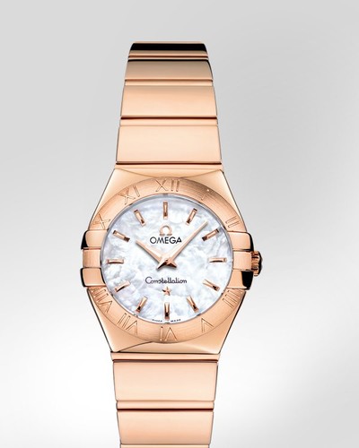 Omega Constellation Polished Quartz (RG / White-Mother-of-Pearl / Bracelet) 123.50.24.60.05.003