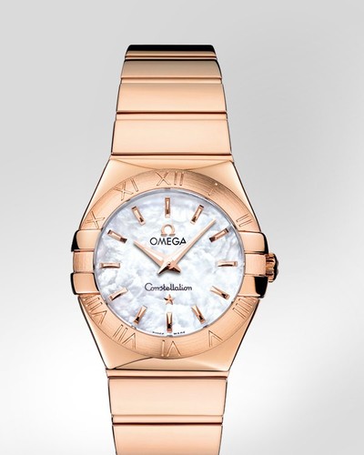 Omega Constellation Polished Quartz (RG / White-Mother-of-Pearl / Bracelet) 123.50.27.60.05.003
