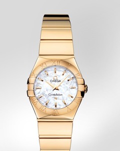 Omega Constellation Polished Quartz (YG / White-Mother-of-Pearl / Bracelet) 123.50.24.60.05.004
