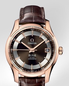 Omega De Ville Hour Vision ( RG / Brown / Croc Leather) 431.63.41.21.13.001