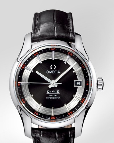 Omega De Ville Hour Vision ( SS / Black / Croc Leather) 431.33.41.21.01.001