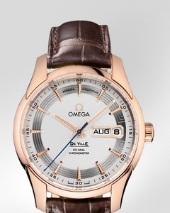 Omega De Ville Hour Vision Annual Calendar ( RG / Silver / Croc Leather) 431.63.41.22.02.001