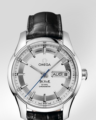 Omega De Ville Hour Vision Annual Calendar ( SS / Silver / Croc Leather) 431.33.41.22.02.001
