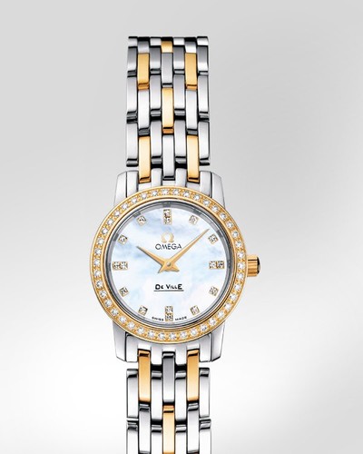 Omega De Ville Prestige 22mm (SS-YG-Diasmonds / MOP-Diamonds / SS-YG) 4375.75
