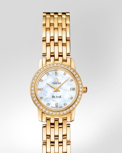 Omega De Ville Prestige 22mm (YG-Diamonds / MOP-Diamond / YG) 4175.76