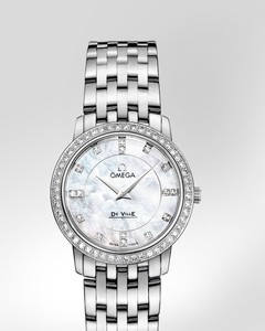 Omega De Ville Prestige 27mm (SS -Diamonds / MOP -Diamonds/ SS) 413.15.27.60.55.001