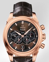 Omega Deville 4 Counters Chronograph (RG / Brown / Strap) 422.53.41.52.13.001