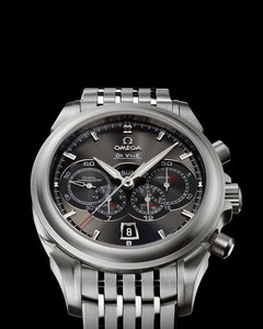 Omega Deville 4 Counters Chronograph (SS / Grey / Bracelet) 422.10.41.52.06.001