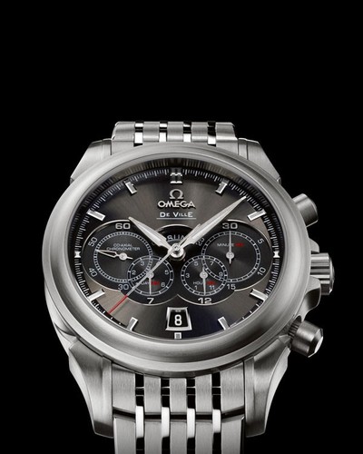 Omega Deville 4 Counters Chronograph (SS / Grey / Bracelet) 422.10.41.52.06.001