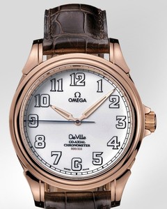 Omega Deville Co-Axial Chronometer (RG / White / Strap) 4660.20.32