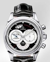 Omega DeVille Co-Axial Chronoscope (SS / Black / Croc Leather) 4850.50.31