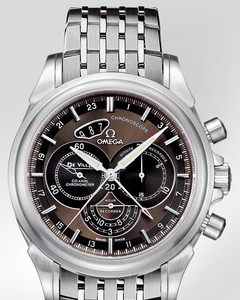 Omega Deville Co-Axial Chronoscope (SS / Brown / Bracelet) 422.10.44.52.13.001