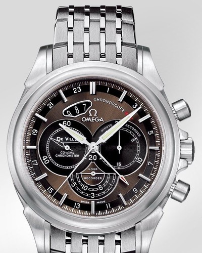 Omega Deville Co-Axial Chronoscope (SS / Brown / Bracelet) 422.10.44.52.13.001