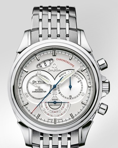 Omega Deville Co-Axial Chronoscope (SS / Silver / Bracelet) 4550.3