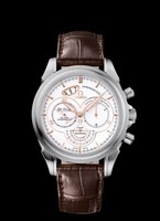 Omega DeVille Co-Axial Chronoscope (SS / Silver / Croc Leather) 422.13.41.50.04.002