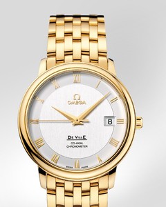 Omega Deville Prestige Automatic (YG / Silver / Bracelet) 4174.31