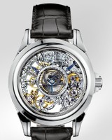 Omega Deville Specialities Skeleton Tourbillon (Platinum / Sapphire / Strap) 5945.30.31