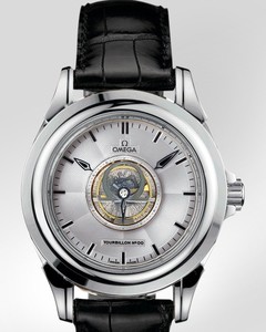 Omega Deville Specialities Tourbillon (Platinum / Silver / Strap) 5943.40.31