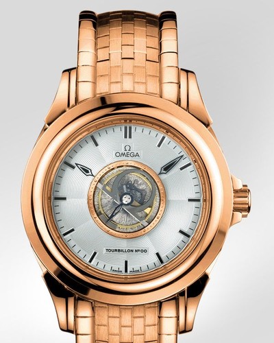 Omega Deville Specialities Tourbillon (RG / Silver / Bracelet) 5133.3