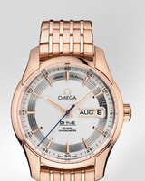 Omega Hour Vision Annual Calendar (RG / Silver / Bracelet) 431.60.41.22.02.001