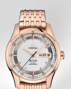 Omega Hour Vision Annual Calendar (RG / Silver / Bracelet) 431.60.41.22.02.001