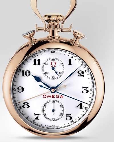 Omega Olympic Pocket Watch 1932 (RG / White) 5108.2